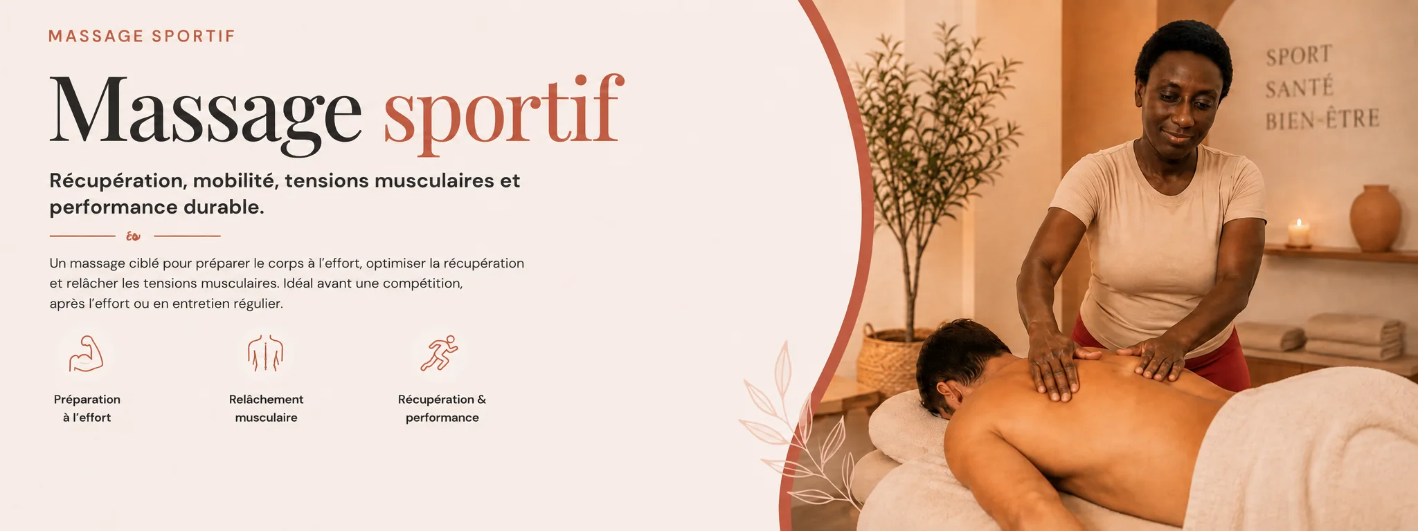 Massage sportif Deep Tissue avec Eva
